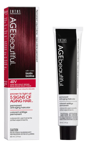 Color De Pelo Age Beautiful Liqui Creme 4rv Dark Red Violet