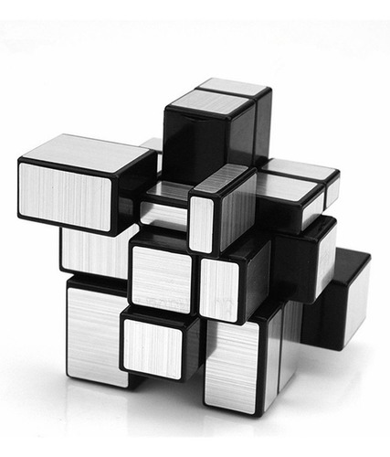 Cubo Rubik Qiyi Mirror 3x3 Speed Plateado Original