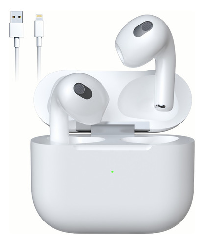 Audífonos in-ear gamer inalámbricos Audífonos Inalámbricos R60 blanco con luz LED