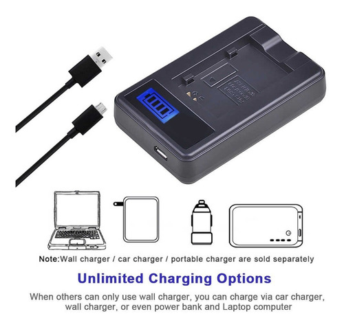 Cargador De Bateria Bp807, Bp808 Bp827, Bp828 Usb Lcd + Usb