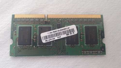 Memoria Ram Ddr 3 1 Gb. Pc3-8500s Samsung Fru 43r1989 Laptop