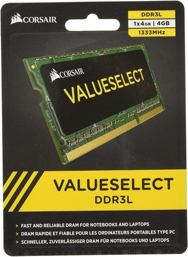 Memoria Corsair Sodimm Ddr3 4gb 1333mhz Notebook Netbook