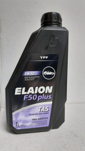 1 L Oleo Elaion Ypf F50 Plus Sintetico 5w40 Vw 508.88 509.99