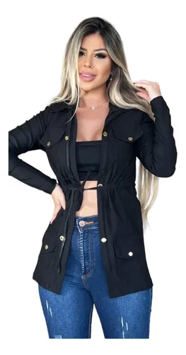 comprar Sobretudo Jaqueta Parka Feminina