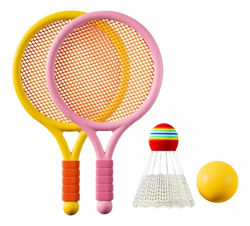 Raqueta de tenis de bádminton duradera con pelota de juego de