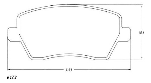 Pastilla De Freno Mazfren Renault Sandero 1.6 L 2011-2015