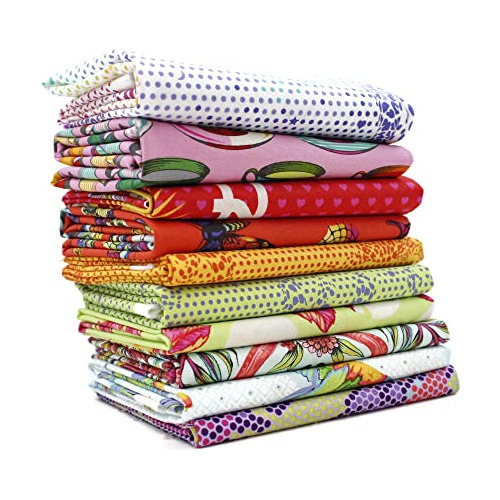 Tula Fat Quarter Bundle (10 Piezas) Tula 18 X 21 Pulgad...