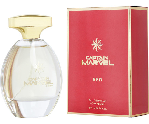 Eau De Parfum Em Spray Vermelho Captain Marvel 3,4 Onças