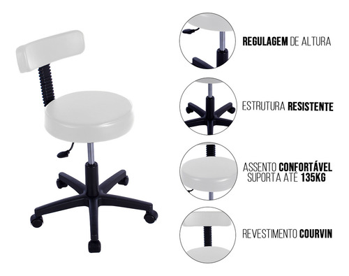 Kit Maca Fixa 80cm Spa Reclinável, Escada, Mocho E Escadinha