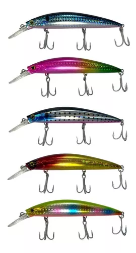 Pack 5 Señuelos De Pesca 39 G 11 Cm Pokee + Envío Gratis