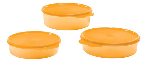 Set De 3 Recipiente Refriredondos Tupperware