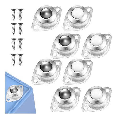 Tornillo De Rueda Universal Ball Casters, 8 Unidades