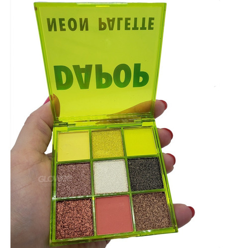 3 Paletas Sombras Ojos - Neon Palette - Dapop Original