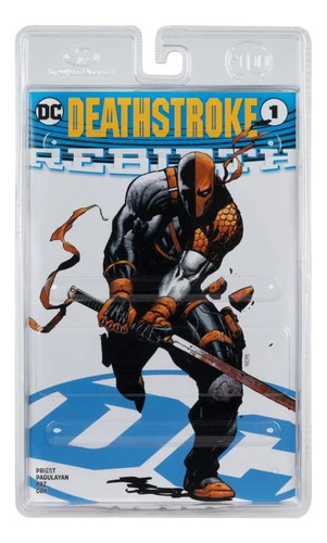 Boneco DC Page Punchers Deathstroke Rebirth de 7 polegadas