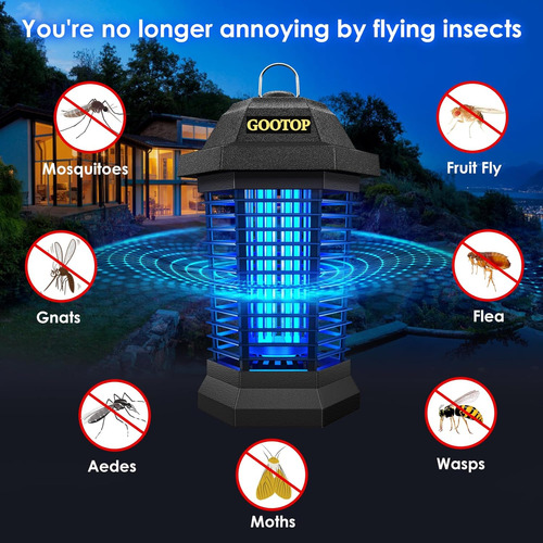 Exterminador De Mosquitos Y Insectos Voladores - Enchufe 3 P