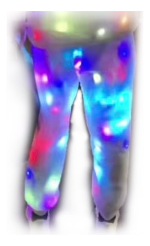 Pantalones Luminosa Led Colorida Fiesta Navidad Ropa Casual