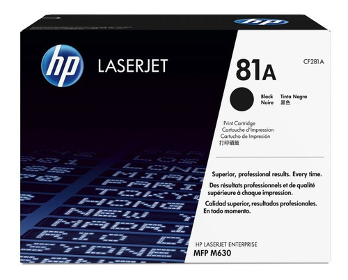 Toner Hp 81a Negro Cf281a M604 M605 M630 Original