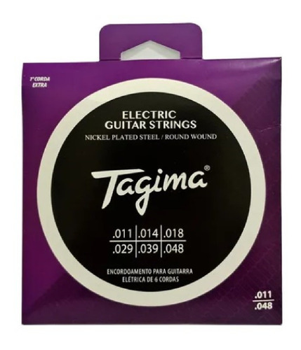 Encordoamento Guitarra Tagima 011 Tgt-011 Nickel