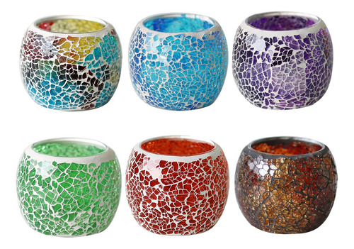Portavelas Votivas De Cristal Para Centro De Mesa, (sin Vela