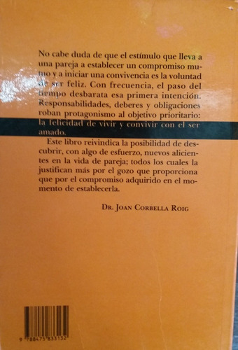 Vivir En Pareja - Dr. Joan Corbella Roig (Usado)