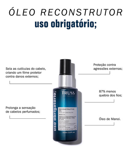 Kit Truss Specific Uso Obrigatório Máscara Óleo (2 Produtos)