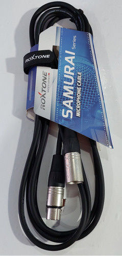 Cable De Micrófono Xlr Xlr De 3mtrs Roxtone Samurai
