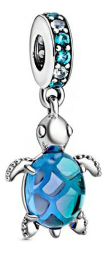 Charm Tortuga Azul Plata Ley S925