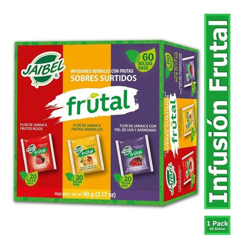 Aromática Jaibel Frutal Surtida Caja X60 Bolsas