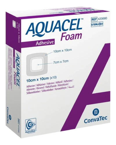 Aquacel Foam 10x10 Unidad Espuma De Hidrofibra