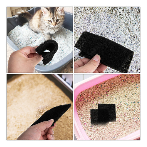Arena Para Gatos Area Rugs, Filtro De Algodón, 6 Unidades