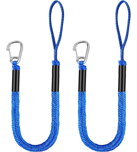 Bungee Dock Lines With Hook, 4 Feet Bungee Shock Cords Bunge