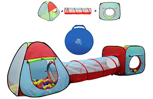 Kiddey Children's Dual Play Tent With Tunnel (juego De 3