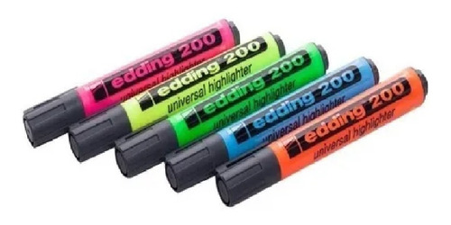 Resaltador Edding 200 Highliter (x5unid) Marcador Fluo