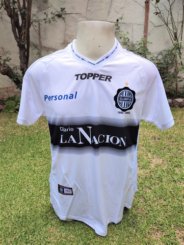 Jersey Olimpia De Paraguay Retro Centenario Blanca