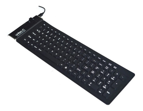 Teclado Unitec Flexible color negro