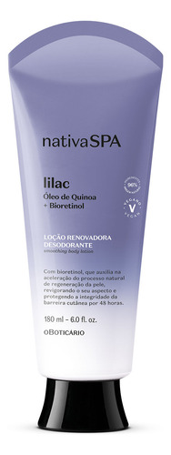 Boticário Nativa Spa Lilac Loção Corporal 180ml