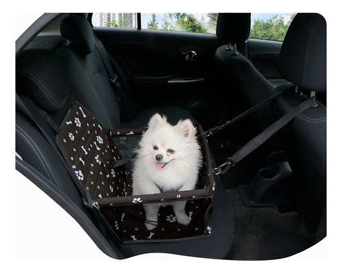 Transportadora Para Perro Mascota Asiento De Auto Portátil