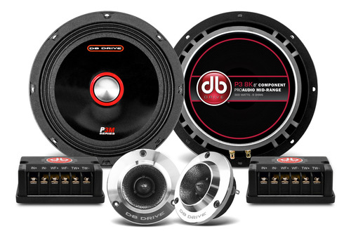 Set De Medios Db Drive P3 8k 175w Rms 8 Pulgadas 8o 2 Vías