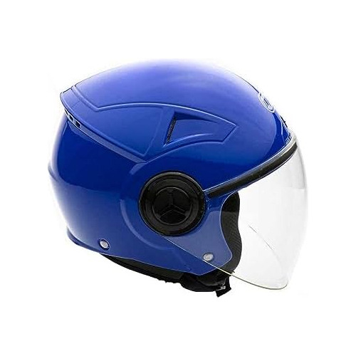 Moto Scooter Open Face Helmet Pilot Flip Up Visor Dot, ...