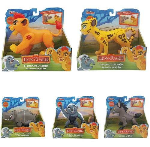 Pack X 5 Figuras La Guardia Del León Kion Articuladas Lion