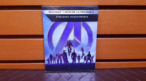 Avengers End Game Steelbook Con Blu-ray Y Dvd Nuevo Sellado