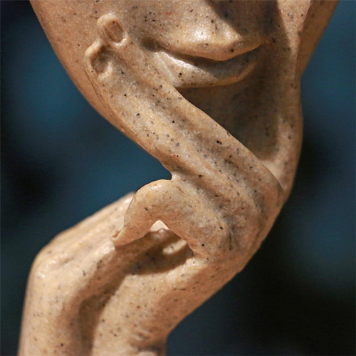 Estatua De Pensador Abstracto, Figura De Resina, Figura