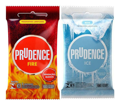 Kit Preservativo Camisinha Fire Esquenta Ice Gela 2x3 Unid