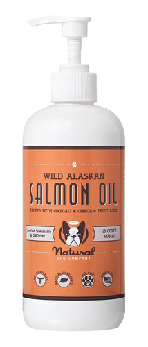  Natural Dog Aceite De Salmón Para Perros 16oz