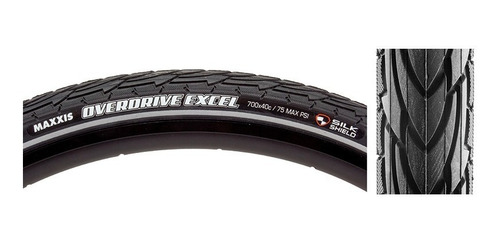 Imagen 2 de 2 de Cubierta P/ Bici Maxxis Overdrive Excel 700x40 Mm Alambre