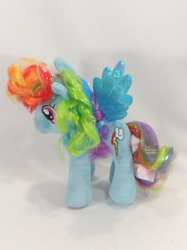 Pelúcia My Little Pony Ty Rainbow Arco Íris 18cm Dtc Azul (Usado)