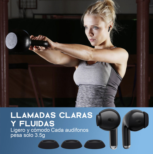Audífonos Bluetooth Tws 1hora Tipo C Gran Calidad 6h Carga C