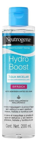Agua Micelar Neutrogena Hydro Boost Bifásica X 200 Ml 
