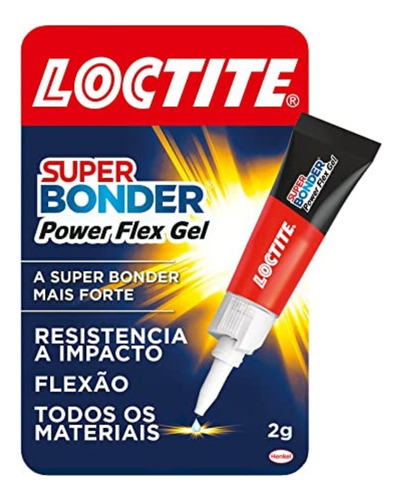 Cola Super Bonder Power Flex Gel 2g Loctite Resistente