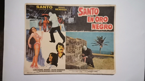 Afiche Pelicula Santo En Oro Negro, 1975